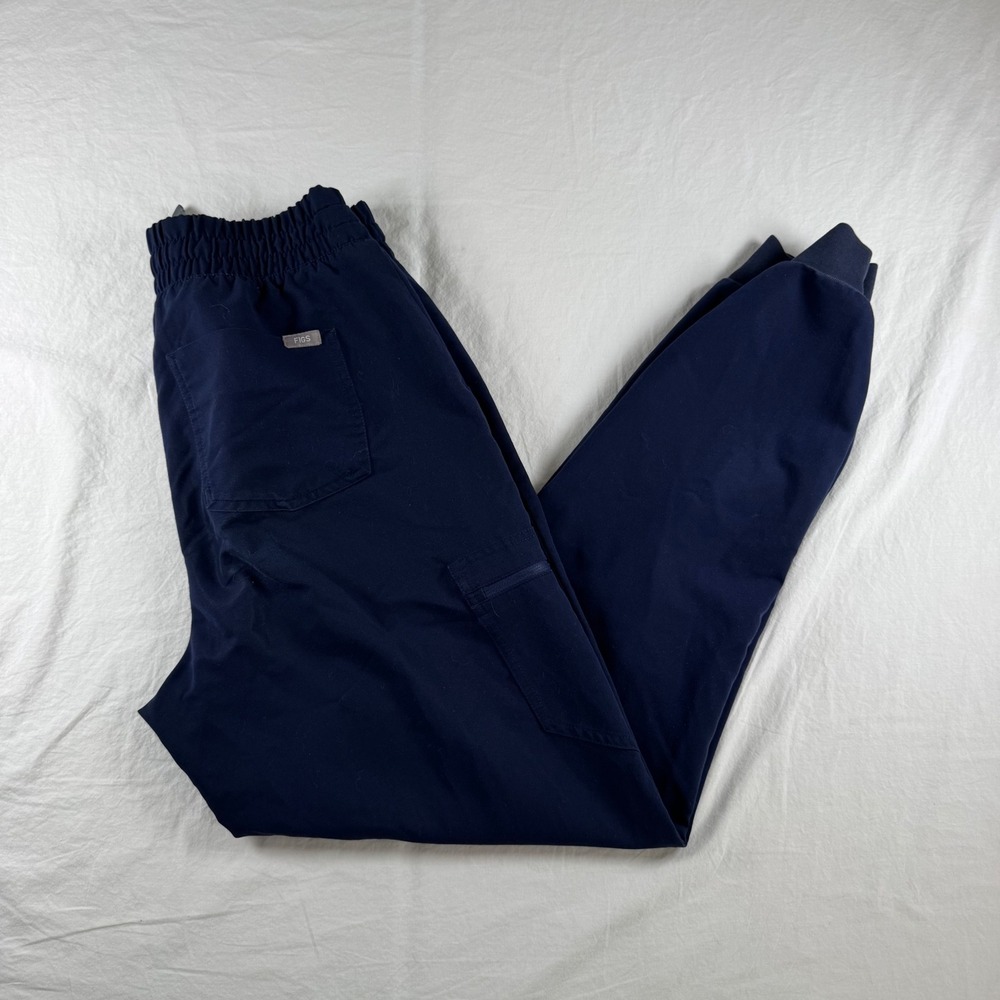 FIGS Women's M-Tall Navy Blue Zamora Jogger Technical Collection Scrub Pants